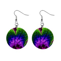 Amazing Special Fractal 25c Mini Button Earrings by Fractalworld