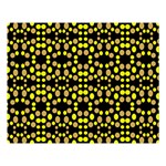 Dots Pattern Yellow Double Sided Flano Blanket (Large)  80 x60  Blanket Front