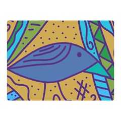 Blue Bird Double Sided Flano Blanket (mini)  by Valentinaart
