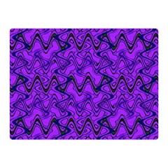 Purple Wavey Squiggles Double Sided Flano Blanket (mini)  by BrightVibesDesign