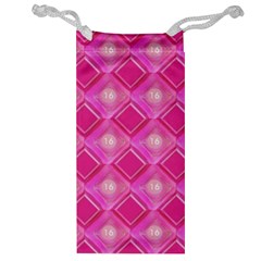 Pink Sweet Number 16 Diamonds Geometric Pattern Jewelry Bags by yoursparklingshop