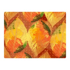 Fall Colors Leaves Pattern Double Sided Flano Blanket (mini)  by DanaeStudio