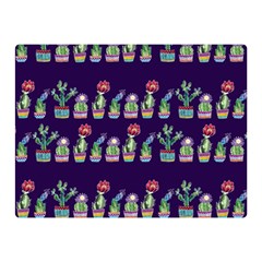 Cute Cactus Blossom Double Sided Flano Blanket (mini)  by DanaeStudio