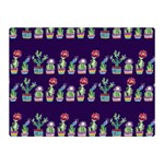 Cute Cactus Blossom Double Sided Flano Blanket (Mini)  35 x27  Blanket Front