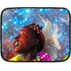 African Star Dreamer Fleece Blanket (mini) by icarusismartdesigns