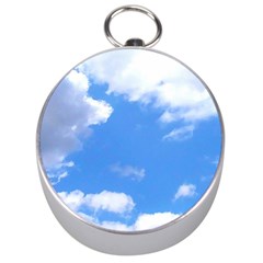 Clouds And Blue Sky Silver Compasses by picsaspassion