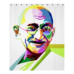 Ghandi Shower Curtain 60  X 72  (medium)  by bhazkaragriz