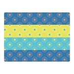 Hexagon And Stripes Pattern Double Sided Flano Blanket (Mini)  35 x27  Blanket Back