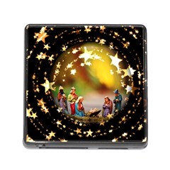 Christmas Crib Virgin Mary Joseph Jesus Christ Three Kings Baby Infant Jesus 4000 Memory Card Reader (square) by yoursparklingshop