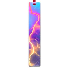Lightning Colors, Blue Sky, Pink Orange Yellow Large Book Marks by picsaspassion