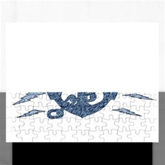 Anchor Pencil Drawing Art Rectangular Jigsaw Puzzl by picsaspassion
