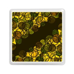 Yellow Bubbles Memory Card Reader (square)  by Valentinaart