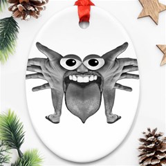 Body Part Monster Illustration Ornament (oval)  by dflcprints