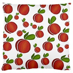 Peaches Pattern Large Cushion Case (two Sides) by Valentinaart