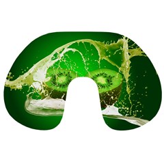 Kiwi Fruit Vitamins Healthy Cut Travel Neck Pillows by Amaryn4rt
