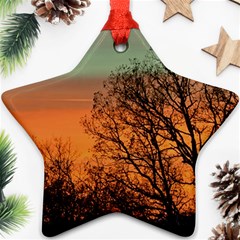 Twilight Sunset Sky Evening Clouds Star Ornament (two Sides)  by Amaryn4rt