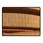 Architecture Art Boxes Brown Double Sided Fleece Blanket (Small)  45 x34  Blanket Back