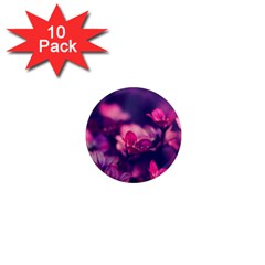Blurry Flowers 1  Mini Magnet (10 Pack)  by Brittlevirginclothing