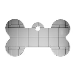 Abstract Architecture Contemporary Dog Tag Bone (two Sides) by Amaryn4rt