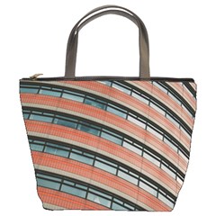 Architecture Building Glass Pattern Bucket Bags by Amaryn4rt