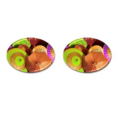 Umbrellas Parasols Design Rain Cufflinks (oval) by Amaryn4rt