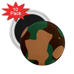 Military Camouflage 2 25  Magnets (10 Pack)  by Nexatart