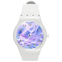 Abstract Graphic Design Background Round Plastic Sport Watch (m) by Nexatart