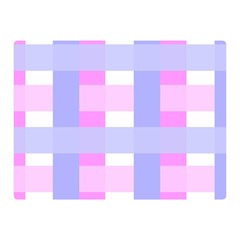 Gingham Checkered Texture Pattern Double Sided Flano Blanket (mini)  by Nexatart