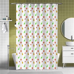 Fruit Pattern Vector Background Shower Curtain 48  X 72  (small)  by Nexatart