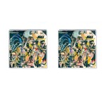 Art Graffiti Abstract Lines Cufflinks (Square) Front(Pair)