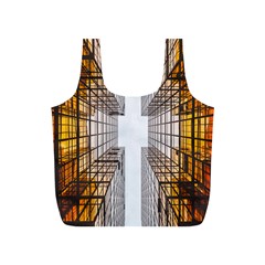 Architecture Facade Buildings Windows Full Print Recycle Bags (s)  by Nexatart