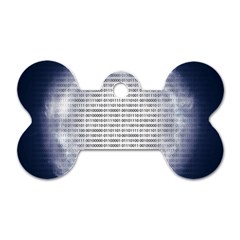 Binary Computer Technology Code Dog Tag Bone (two Sides) by Nexatart
