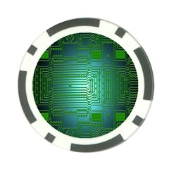 Board Conductors Circuits Poker Chip Card Guard (10 Pack) by Nexatart