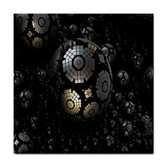 Fractal Sphere Steel 3d Structures Tile Coasters by Nexatart
