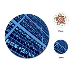 Mobile Phone Smartphone App Playing Cards (round)  by Nexatart