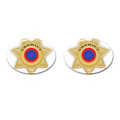 Sheriff S Star Sheriff Star Chief Cufflinks (oval) by Nexatart