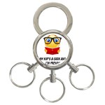 Geek Kid 3-Ring Key Chains Front