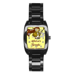 Athena s Temple Stainless Steel Barrel Watch by athenastemple