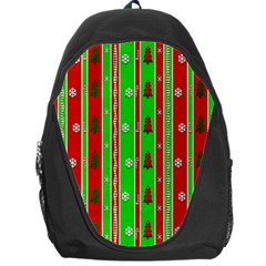 Christmas Paper Pattern Backpack Bag by Nexatart