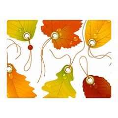 Vector Beautiful Maple Leaf Double Sided Flano Blanket (mini)  by Nexatart