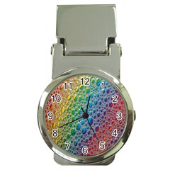 Bubbles Rainbow Colourful Colors Money Clip Watches by Nexatart