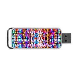 Bokeh Abstract Background Blur Portable Usb Flash (one Side) by Nexatart