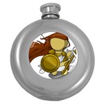 Athena Round Hip Flask (5 oz) Front
