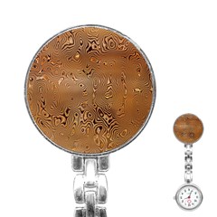 Circuit Board Pattern Stainless Steel Nurses Watch by Nexatart