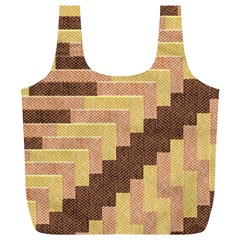 Fabric Textile Tiered Fashion Full Print Recycle Bags (l)  by Nexatart