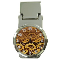 Golden Patterned Paper Money Clip Watches by Nexatart