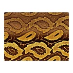 Golden Patterned Paper Double Sided Flano Blanket (Mini)  35 x27  Blanket Back