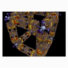 Machine Gear Mechanical Technology Large Glasses Cloth (2-side) by Nexatart