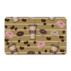Coffee And Donuts  Magnet (rectangular) by Valentinaart