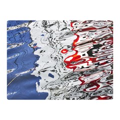 Water Reflection Abstract Blue Double Sided Flano Blanket (mini)  by Nexatart